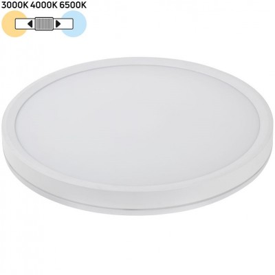 Φωτιστικό Πλαφονιέρα Φ23 Στρογγυλό LED 24W 230V CCT 2400lm Λευκή IP40 21-232480